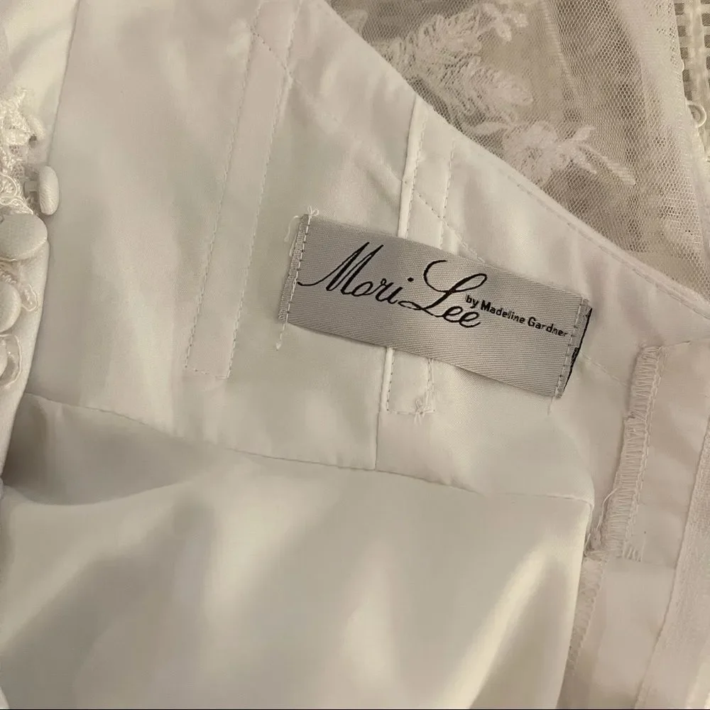 Mori Lee Wedding Dress 5370 Lace Embroidered Sash - Picture 10 of 12